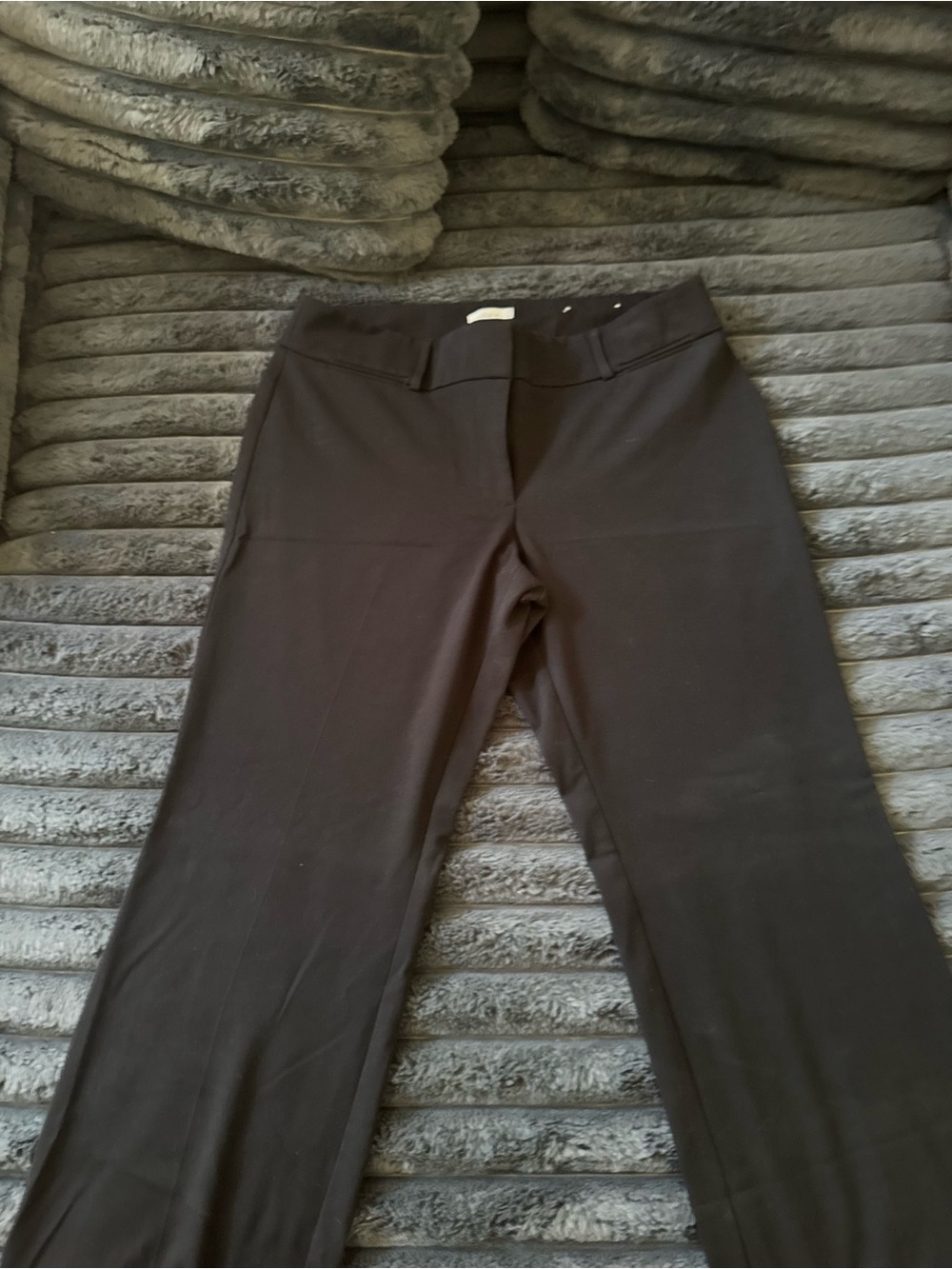 LOFT Black Straight-Leg Ponte Pants